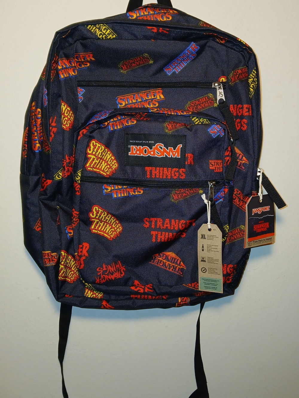 Jansport Stranger Things Hellfire Backpack New JS0A898EA3A